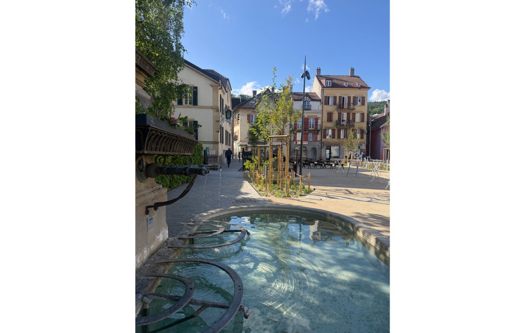 Neuchâtel, inauguration de la place de la Fontaine et de la rue du Temple